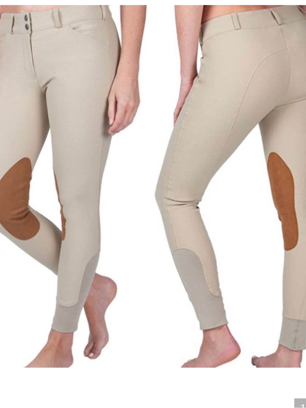 Elation Platinum Chelsea Euroseat Knee Patch Breeches Stretch Ankles